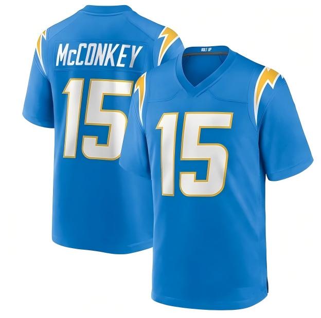 Men Los Angeles Chargers #15 McConkey light blue 2026 Nike NFL Jersey